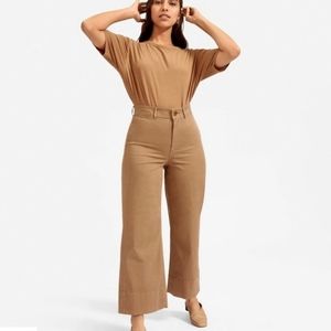 Everlane Lightweight Wide Leg Crop Chino Sz 8